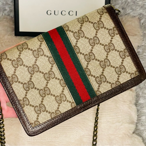 GUCCI GG Canvas Web Sherry Line - Picture 4 of 15